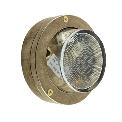 Wandleuchte außen Echt-Messing Glas Ø 14 cm IP64 G9