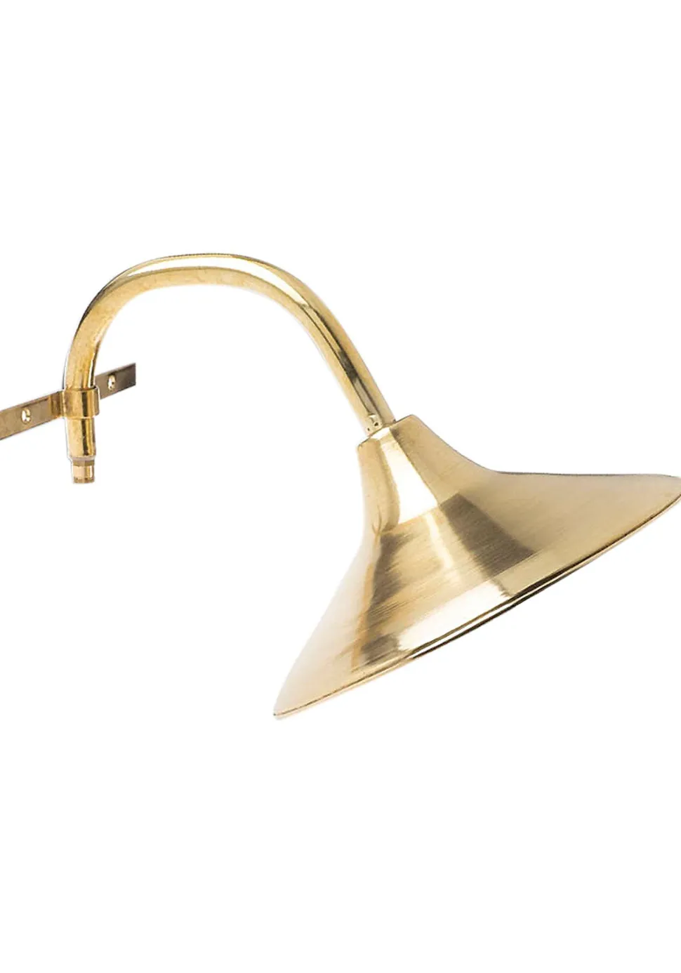 Wandleuchte außen Echt-Messing E27 IP23 B: 26 cm HYLOS