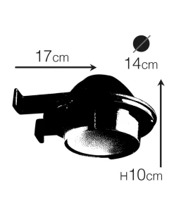 Wandleuchte außen Glas Echt-Messing G9 IP64 14 cm breit