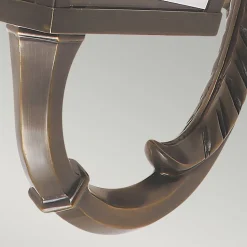 Wandleuchte außen IP44 aus Messing Glas E27 Vintage