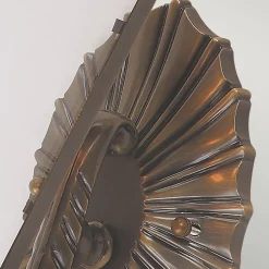 Wandleuchte außen IP44 aus Messing Glas E27 Vintage