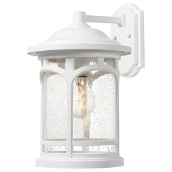Wandleuchte außen IP44 Vintage Weiß E27 Garten Haus
