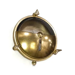 Wandleuchte Außen KARPAHTOS aus Messing rund 21cm