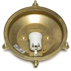 Wandleuchte Außen KARPAHTOS aus Messing rund 21cm