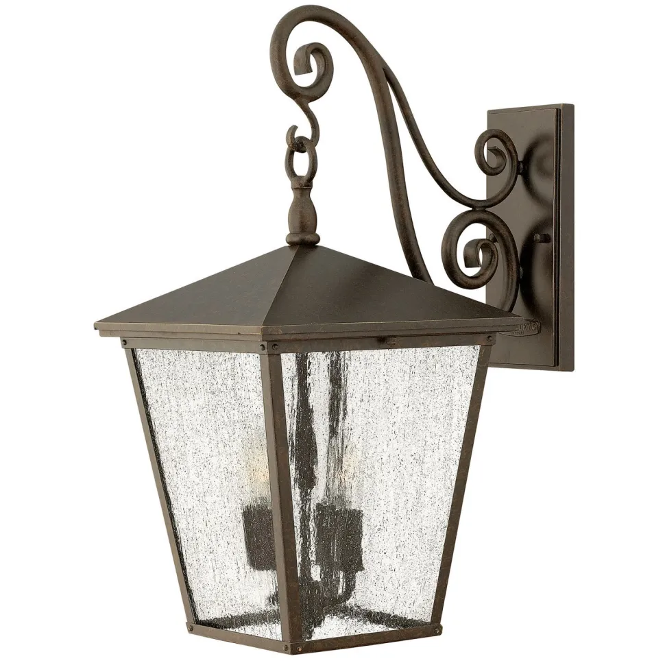 Wandleuchte Außen Laterne Braun IP44 Rustikal