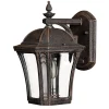 Wandleuchte Außen Laterne Braun antik Aluminium