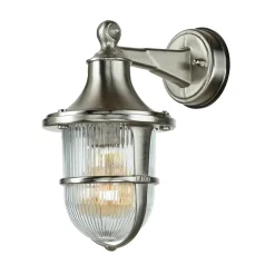 Wandleuchte Außen Maritim IP64 Haustür Echt-Messing