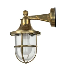 Wandleuchte Außen Messing Haustür Maritim IP64