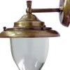 Wandleuchte Außen Messing Glas Hof Haus Maritim