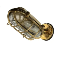 Wandleuchte Außen Messing Maritim Haus wetterfest