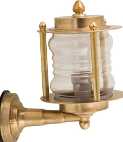 Wandleuchte Außen Messing Maritim IP64 Hof Terrasse