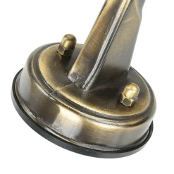 Wandleuchte außen Messing massiv Glas IP64 E27 SANTORIN