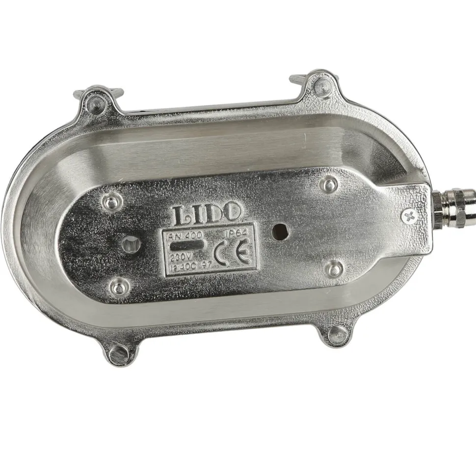 Wandleuchte Außen Nickel Maritim IP64 Echt-Messing