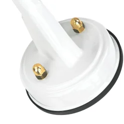 Wandleuchte außen Weiß IP64 E27 Glas Messing massiv