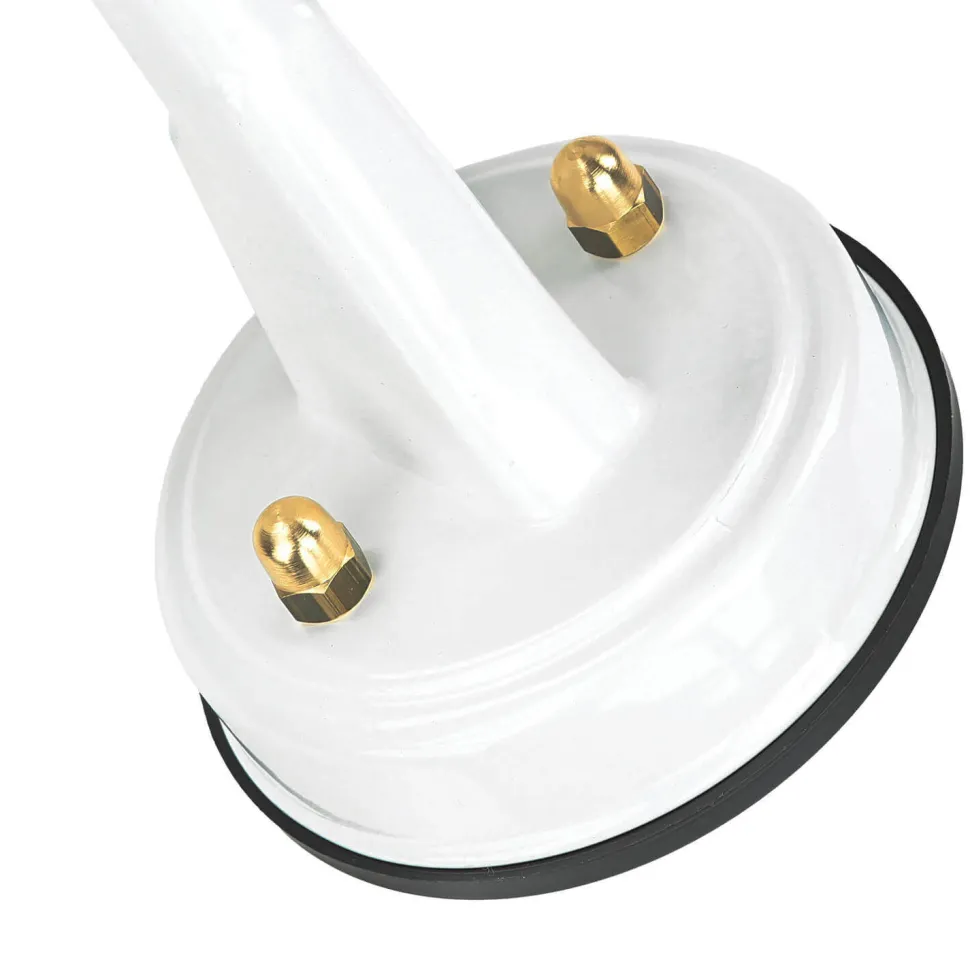 Wandleuchte außen Weiß IP64 E27 Glas Messing massiv