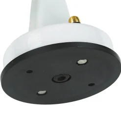 Wandleuchte außen Weiß IP64 E27 Glas Messing massiv