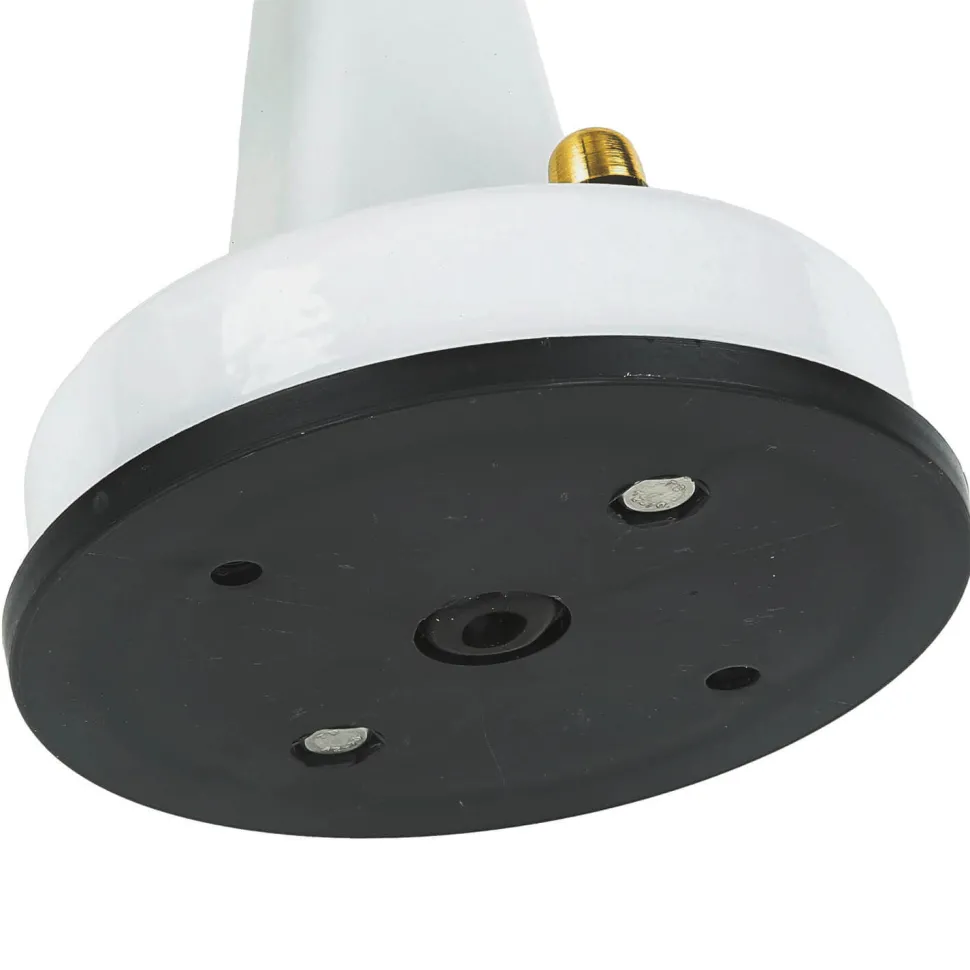 Wandleuchte außen Weiß IP64 E27 Glas Messing massiv