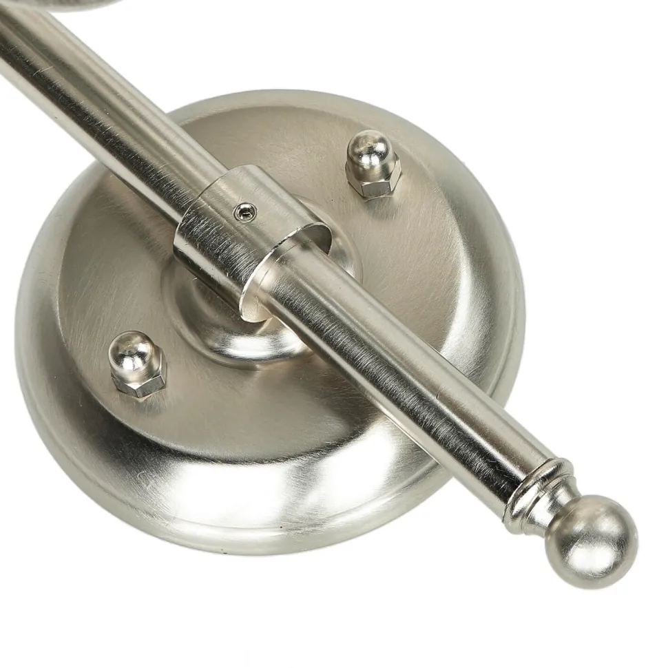 Wandleuchte aus Messing IP43 Maritim in Nickel