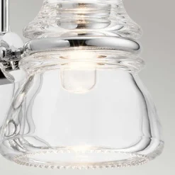 Wandleuchte Bad LED G9 IP44 H: 16,3 cm Chrom poliert