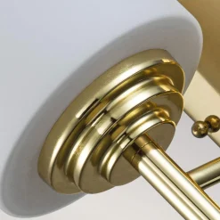 Wandleuchte Badezimmer LED G9 IP44 H: 21,6 cm Messing Weiß