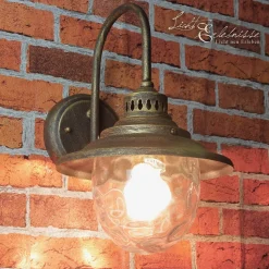 Wandleuchte BARCELONA in Antikgold