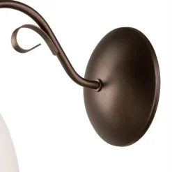 Wandleuchte Braun Glas Metall Rustikal LIRLIN