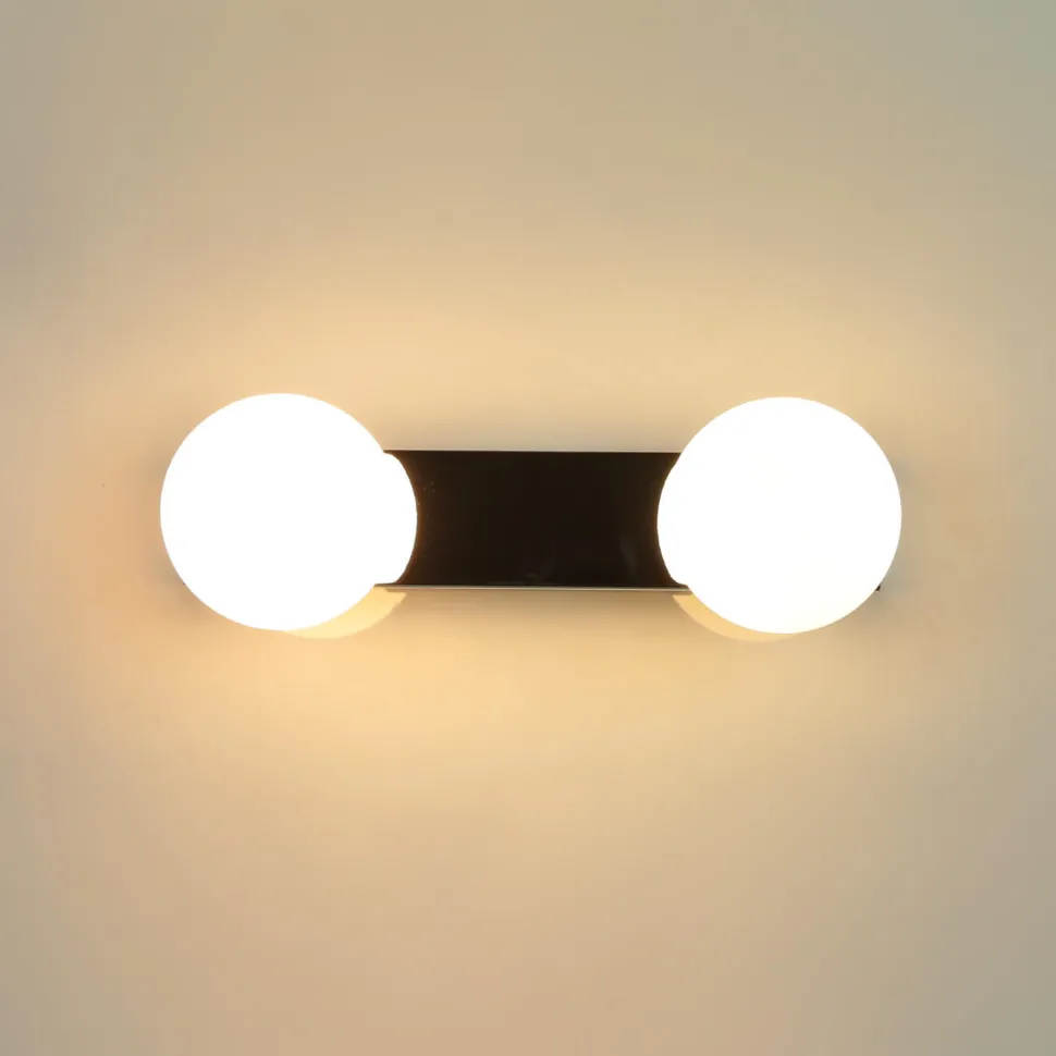 Wandleuchte BRAZOS in Chrom 2-flmg