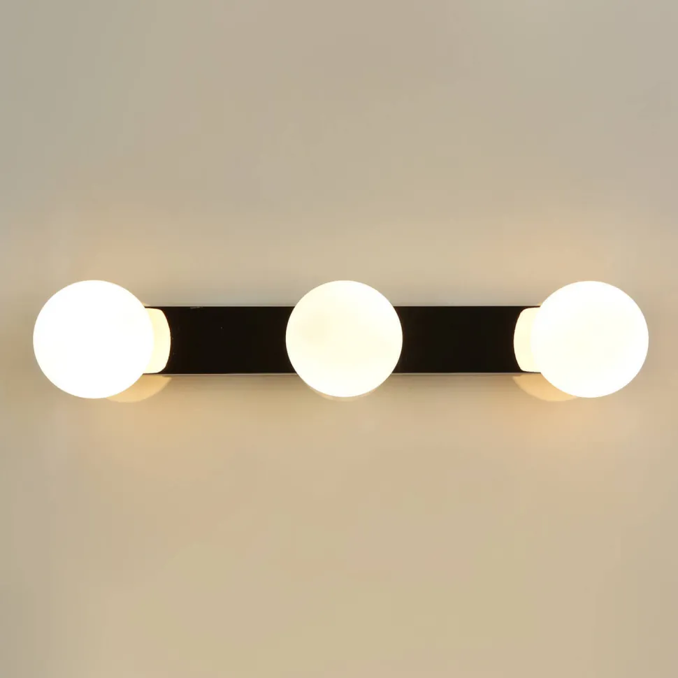 Wandleuchte BRAZOS in Chrom 3-flmg