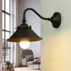 Wandleuchte Bronze Dunkel aus Echt-Messing