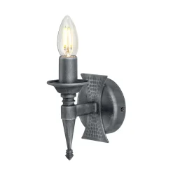 Wandleuchte CAMELOT 7 Eisen in Silber Antik Lampe
