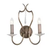 Wandleuchte CANDELA 12 Echt-Messing in Bronze Lampe