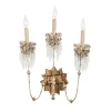 Wandleuchte CANDELA Gold Kristall 3-flmg Lampe