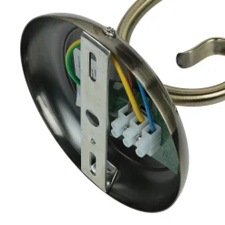 Wandleuchte ELISETT mit Glasschirm Antik