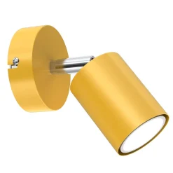 Wandleuchte Gelb schwenkbar Ø 8 cm GU10 Metall Kinder