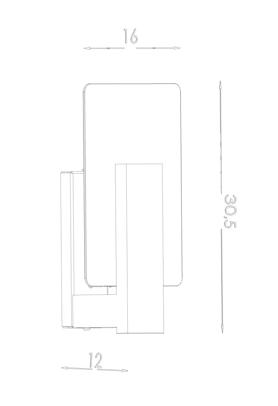 Wandleuchte Glas Holz blendarm E14 Weiß Wenge wohnlich