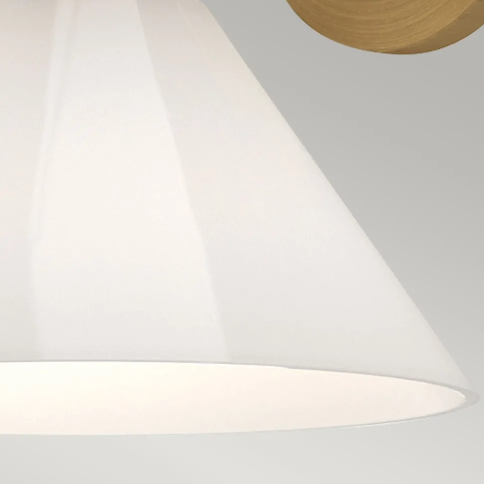 Wandleuchte Glas Metall H: 22,2 cm in Gold Weiß Retro