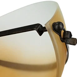 Wandleuchte Glas Schirm Orange Bronze Rustikal innen