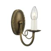 Wandleuchte GOTICA 5 Antik Gold Kerzenform Lampe