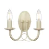 Wandleuchte GOTICA 5 Creme Gold Kerzenform Lampe