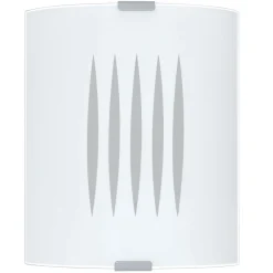 Wandleuchte Grafik Mit Streifen Weiß