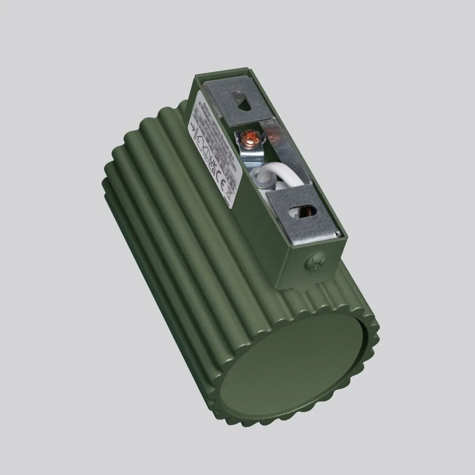 Wandleuchte GU10 H: 10 cm klein in Grün Modern Aluminium