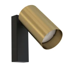 Wandleuchte GU10 Messing Metall H: 11,5 cm schwenkbar