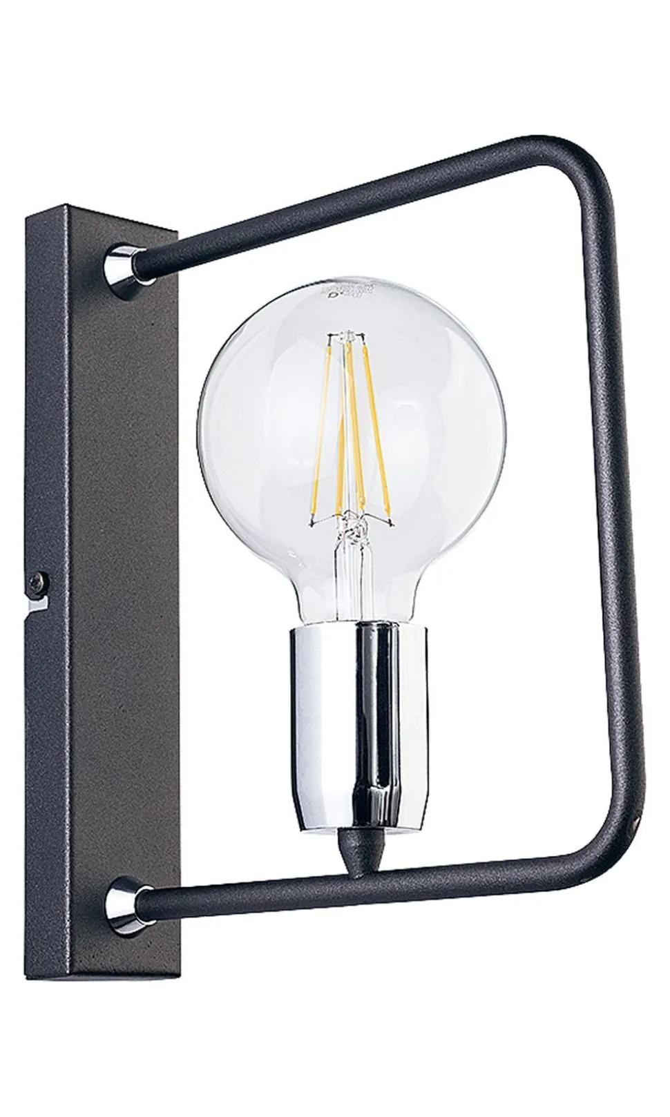 Wandleuchte in Graphit Modern 1xE27 ILYANA Flur