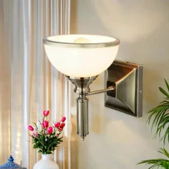 Wandleuchte in Messing antik MARLOW Wandlampe Flur