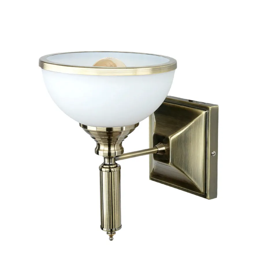 Wandleuchte in Messing antik MARLOW Wandlampe Flur