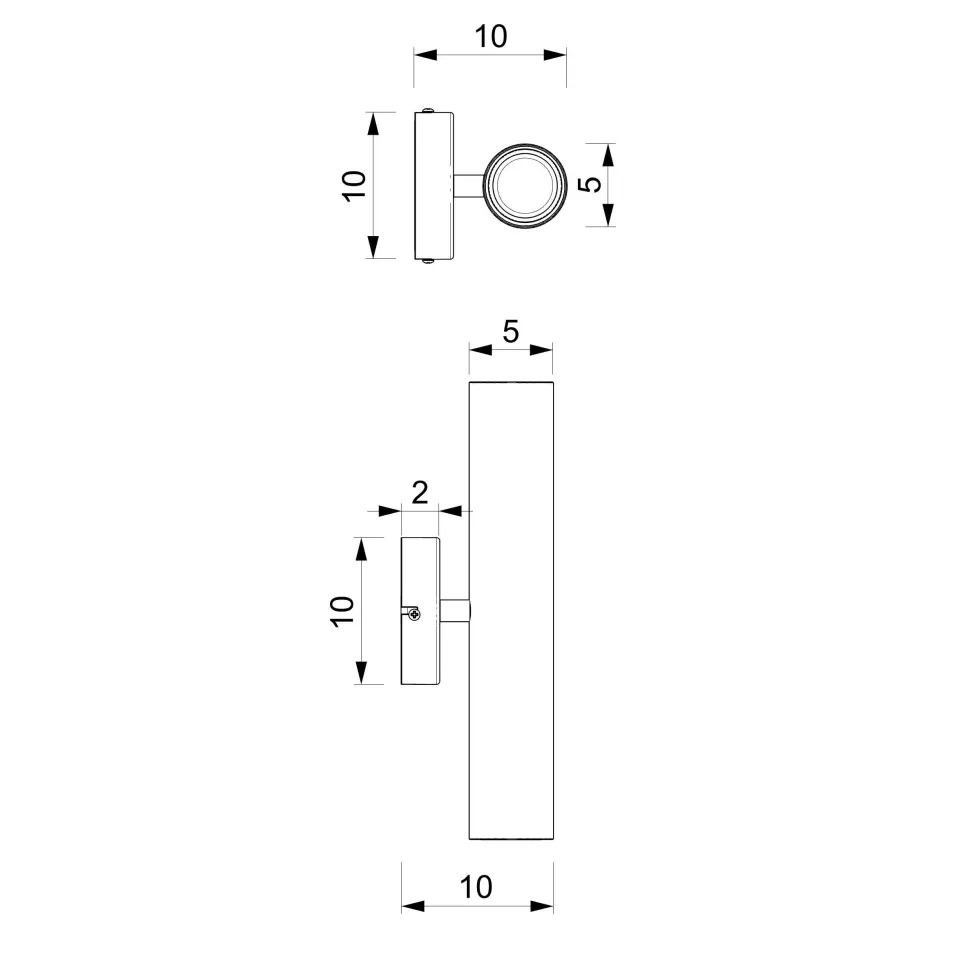Wandleuchte innen Up Down Metall Modern VISHAL