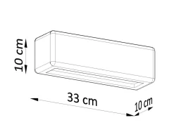 Wandleuchte Keramik bemalbar 33 cm indirekt Up Down