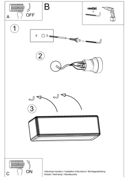 Wandleuchte Keramik bemalbar 33 cm indirekt Up Down