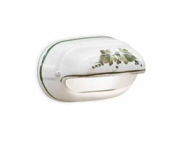 Wandleuchte Keramik Glas E27 24 cm breit Maritim DAVIDE