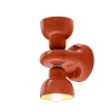 Wandleuchte Keramik Up Down H: 25,5 cm Orange E14 Retro